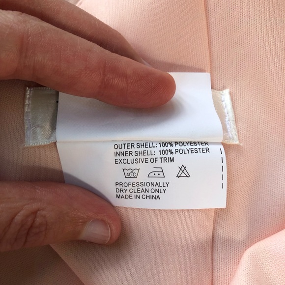 Kleinfeld Maxi Dress Size 12 Bridesmaid Peach Cold Off Shoulder Pleated Chiffon - Picture 7 of 14